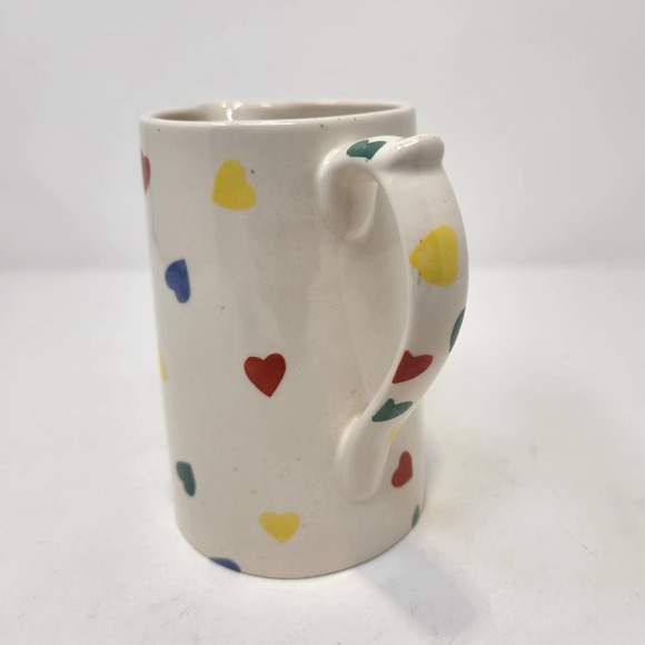 Moorland Chelsea Works Burslem Cream Heart Pitcher Vintage Modern Farmhouse - Picture 4 of 7